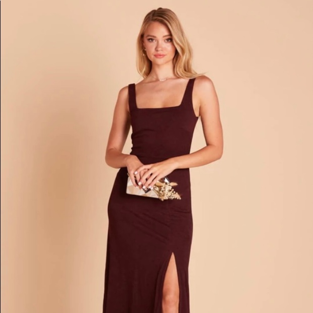 Birdy Grey Alex Convertible Crepe Cabernet Bridesmaid Dress Burgundy